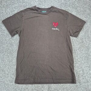 Keith Haring x Shoe Palace T-Shirt Mens Small Brown Heart Graphic Art Tee